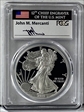 2010-W $1 Silver Eagle Mercanti Flag Signature PR70DCAM